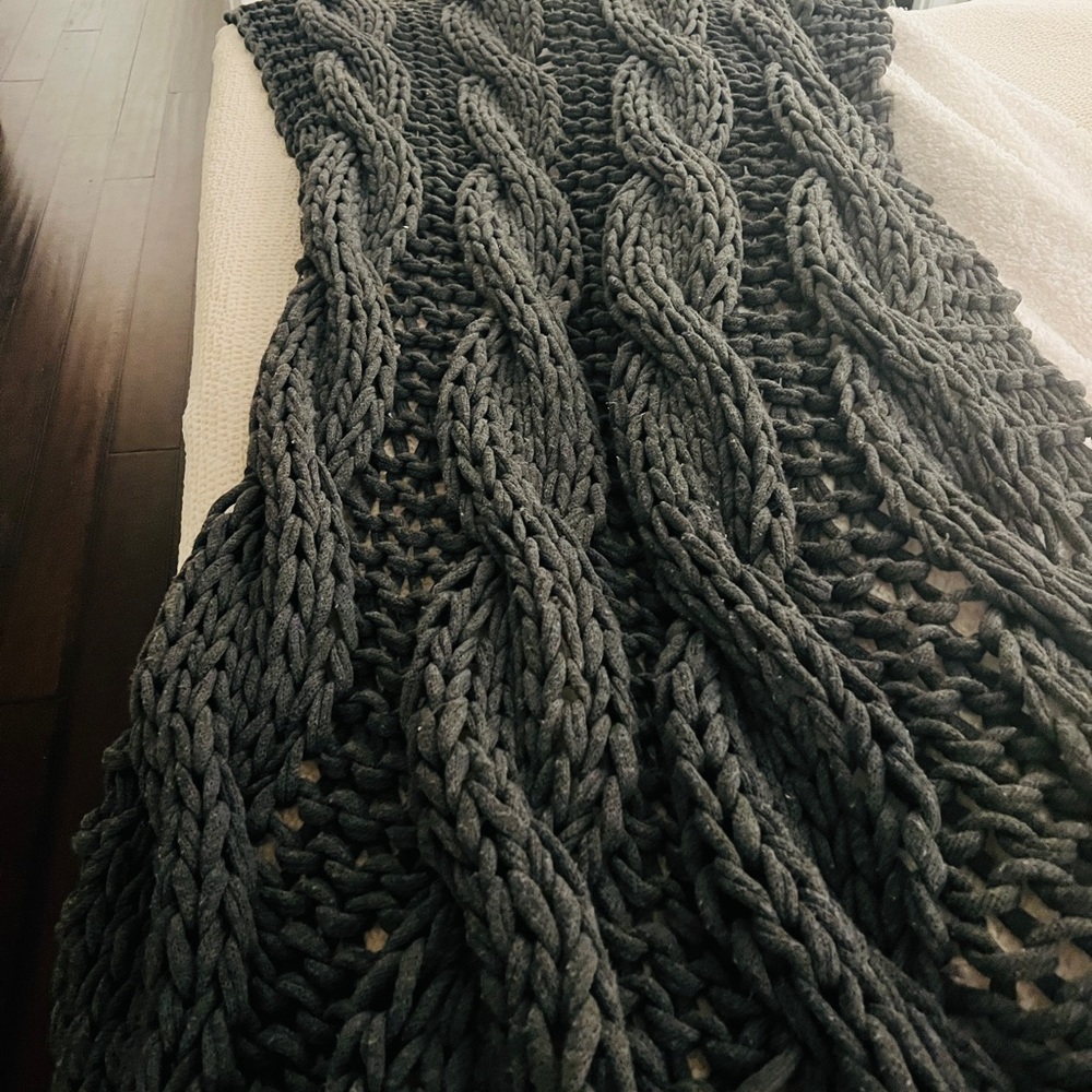 Pottery Barn colossal hand knit throw